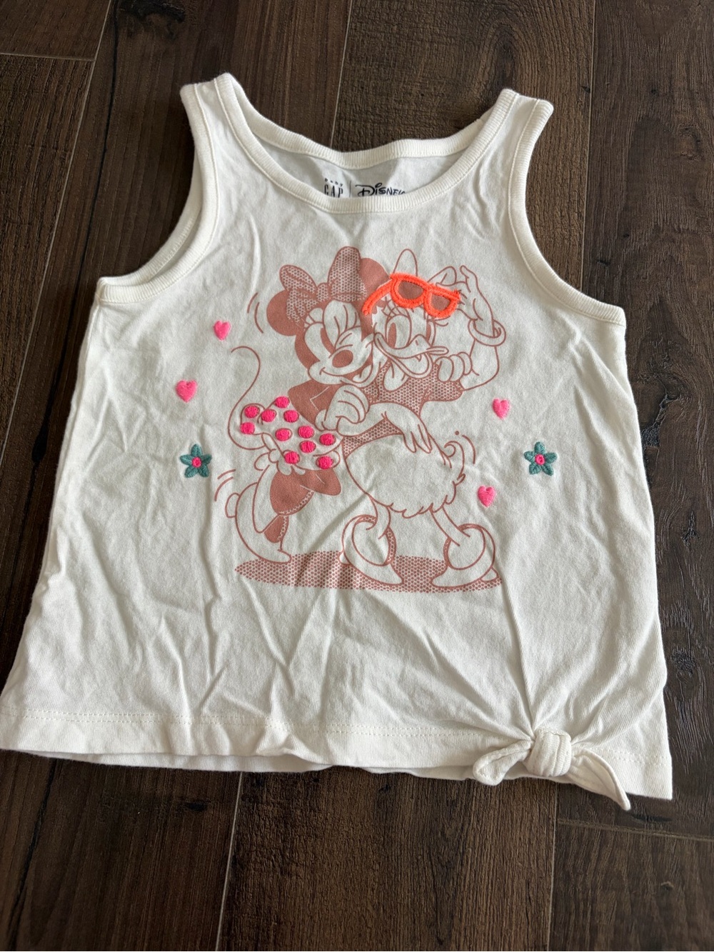GAP Disney Ivory Girls Tank Top with Minnie & Daisy